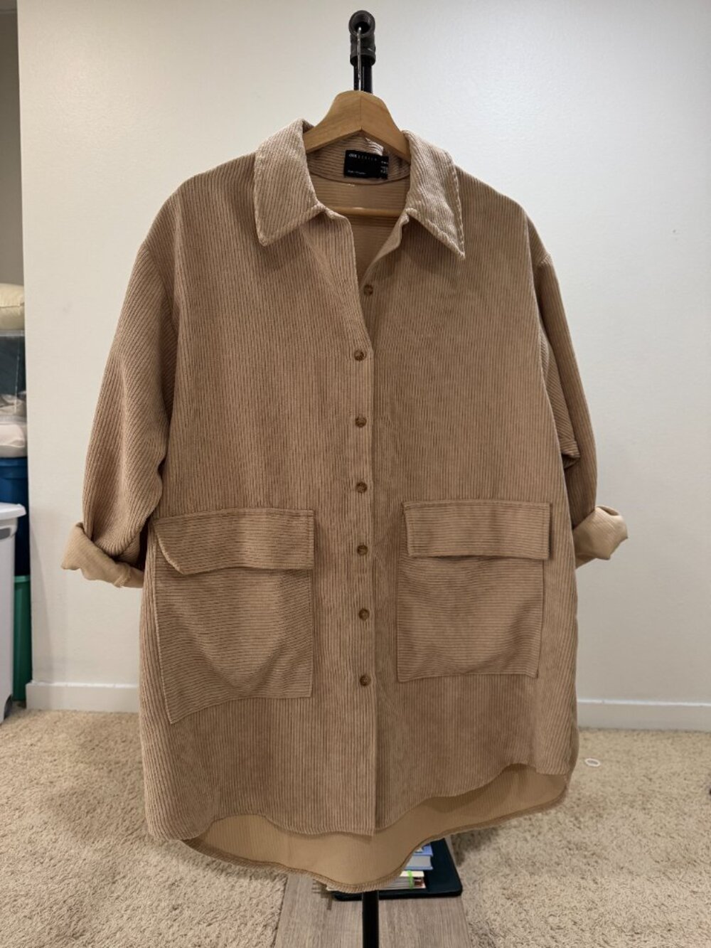 Oversized Corduroy Shirt/Dress